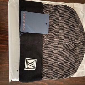 Louis Vuitton Monogram Black and Gray Hat